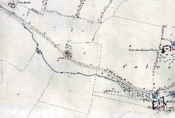Colesden west of Bell Farm in 1884